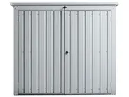 Geräteschuppen MOENA 158 cm 96 cm Metall Hellgrau_937631