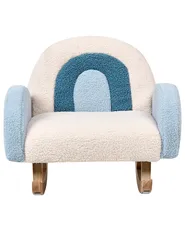 Kids Rocking Chair Rainbow OMBO Boucle Light Blue_977410