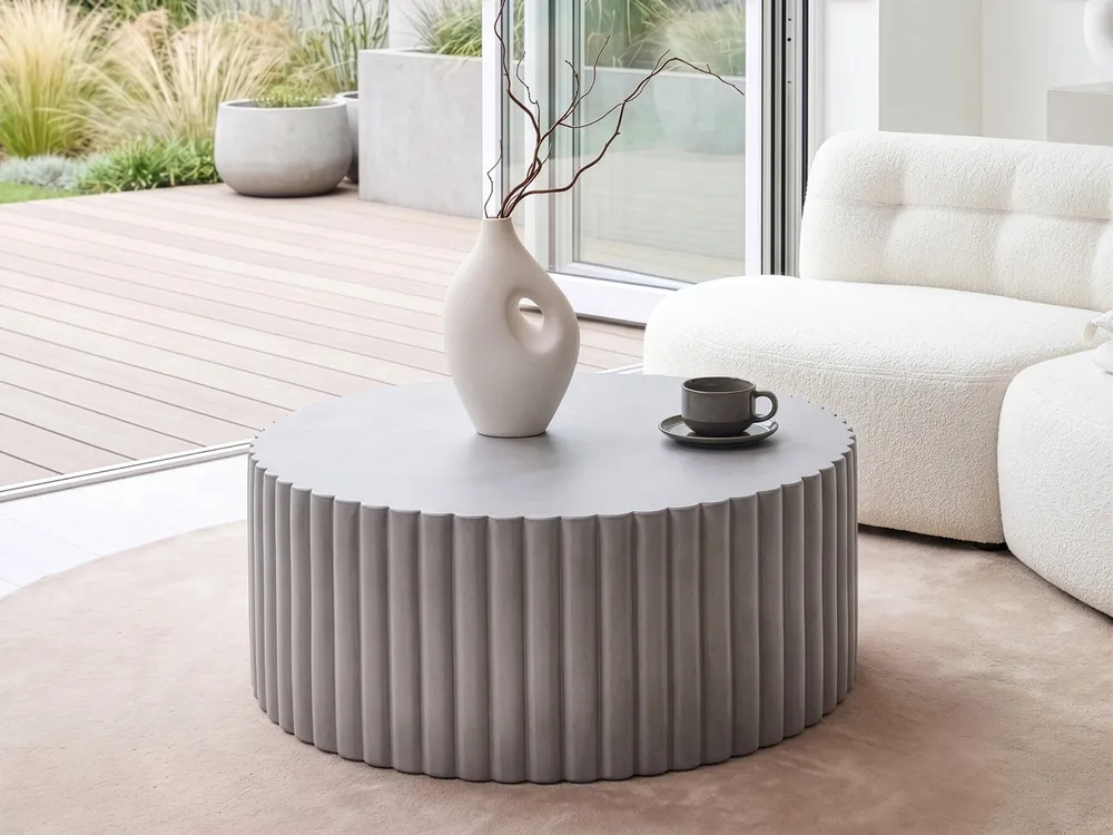 Couchtisch POZZA 117 cm 117 cm Grau