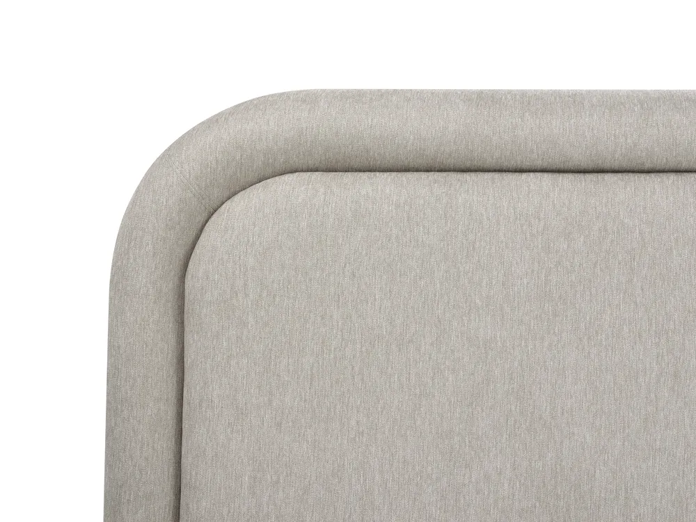 Bed Faux Linen LAVARDENS 160 x 200 cm (EU King Size) Taupe_970940