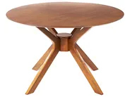 Dining Table TYMIS Dark Mahogany 120 cm 120 cm_826929