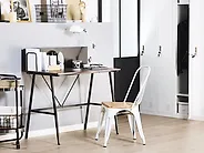 Schreibtisch HASTINGS 100 cm x 52 cm Braun / Schwarz_1177399