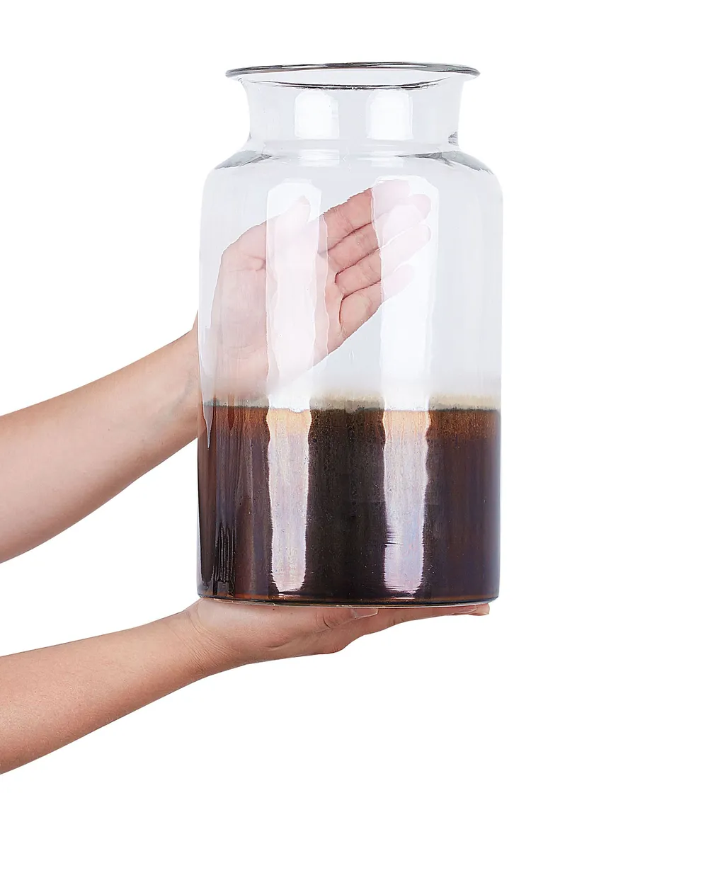 Bloemenvaas BHATURE 30 cm Glas Meerkleurig_870688