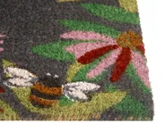 Coir Doormat Bee Pattern 45 x 75 cm Multicolour INIGOK_1051037