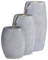 Gartenbrunnen LED ARKLE Grau