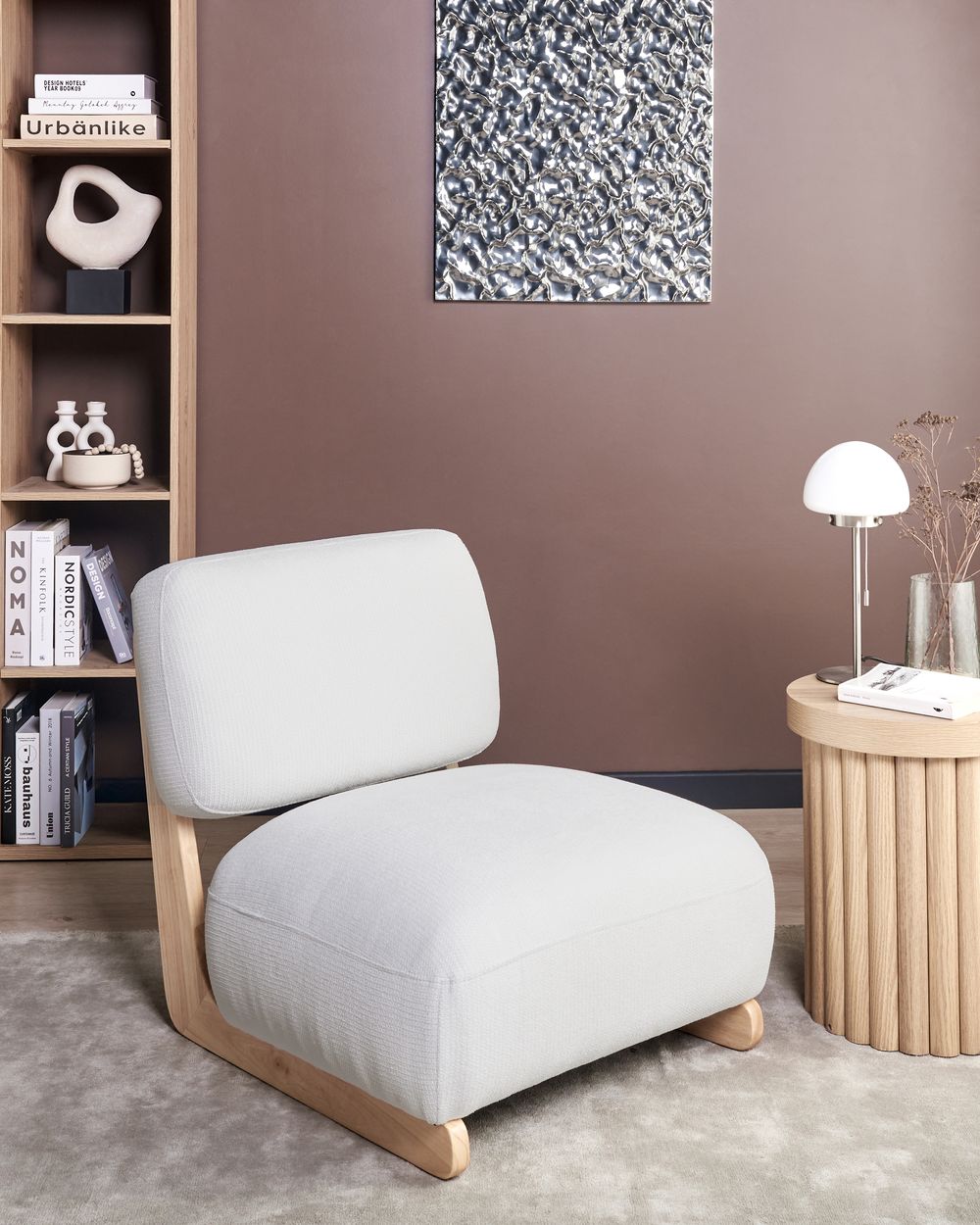 Armchair KOKKOLA Fabric Off-White