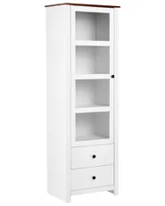 Glass Display Cabinet PIMBA 60 cm White_1099231