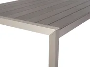 Gartentisch VERNIO 180 cm 90 cm Metall Grau_775172