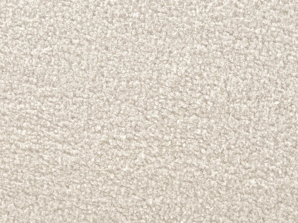 Schlafzimmer Set SEZANNE Bouclé Cremeweiß 180 x 200 cm_939830