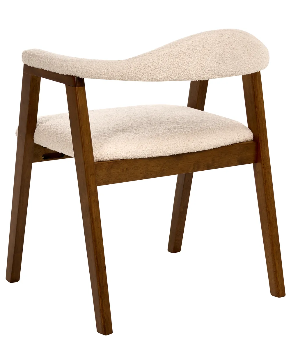 Esszimmerstuhl 2er Set ONECO Holz Braun / Hellbeige_1014068
