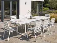 Gartenmöbel Set 8-Sitzer VALCANETTO/TAVIANO inkl. Kissen Metall Grau_922674