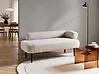 Rechtsseitige Chaiselongue MIRMANDE Bouclé Cremeweiß