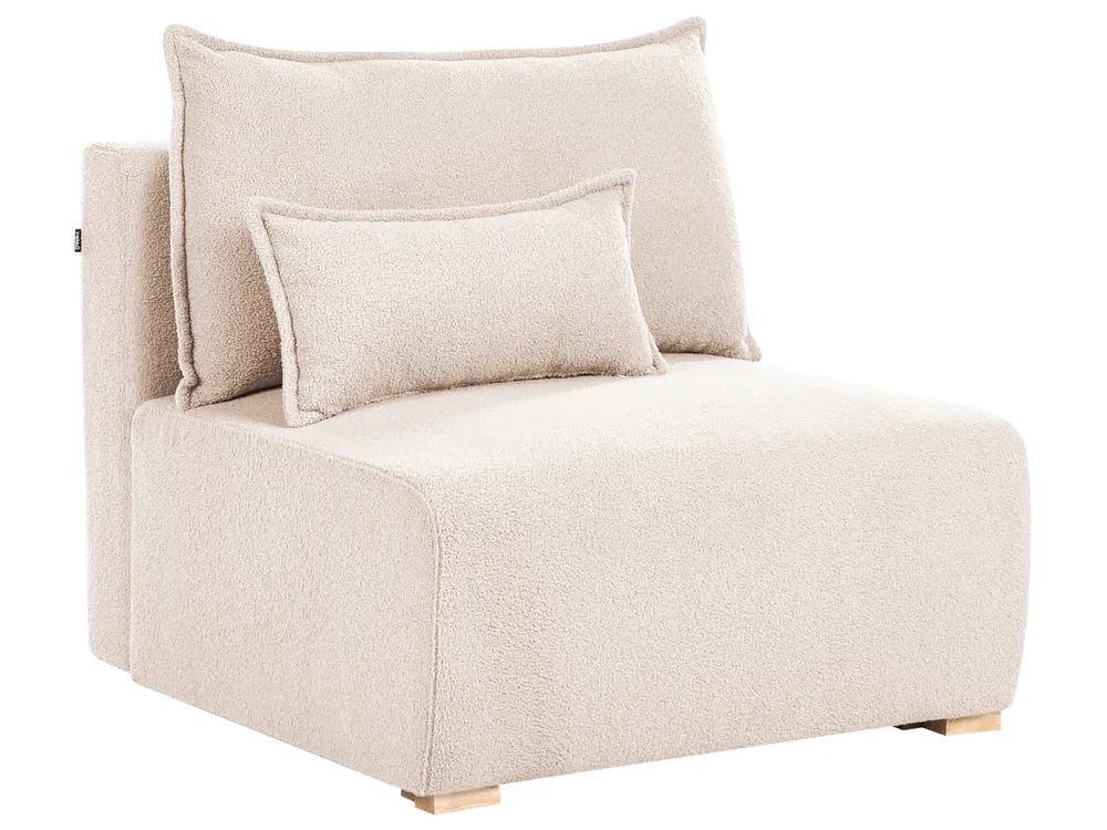 Modular Corner Sofa NERBO Boucle Beige Right Hand_1034673