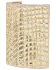 Wandlampe CARIO Rattan Naturfarben_837141