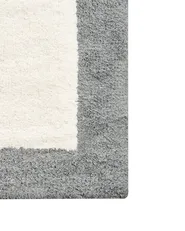 Badematte KABRI Grau / Beige 60 x 90 cm Baumwolle_1025958