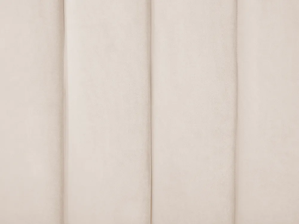 Bett mit Lattenrost Samtstoff AMBILLOU 140 x 200 cm Hellbeige_857624