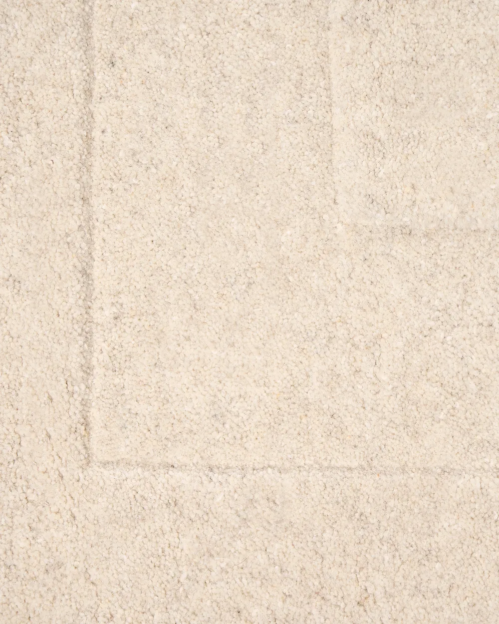 Teppich KARGIL Cremeweiß 160 x 230 cm Wolle_1068817
