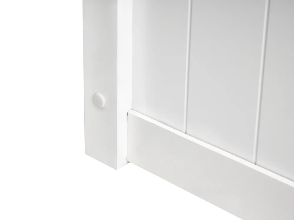 Krevet s prostorom za pohranu LAMBRES Borovo drvo Bijeli 160 x 200 cm_985629