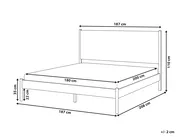 Bett mit Lattenrost Kiefernholz BRUNEMONT 180 x 200 cm Hellbraun_1020224