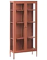 Vitrine mit Glastüren HARTY 80 cm Metall Goldbraun