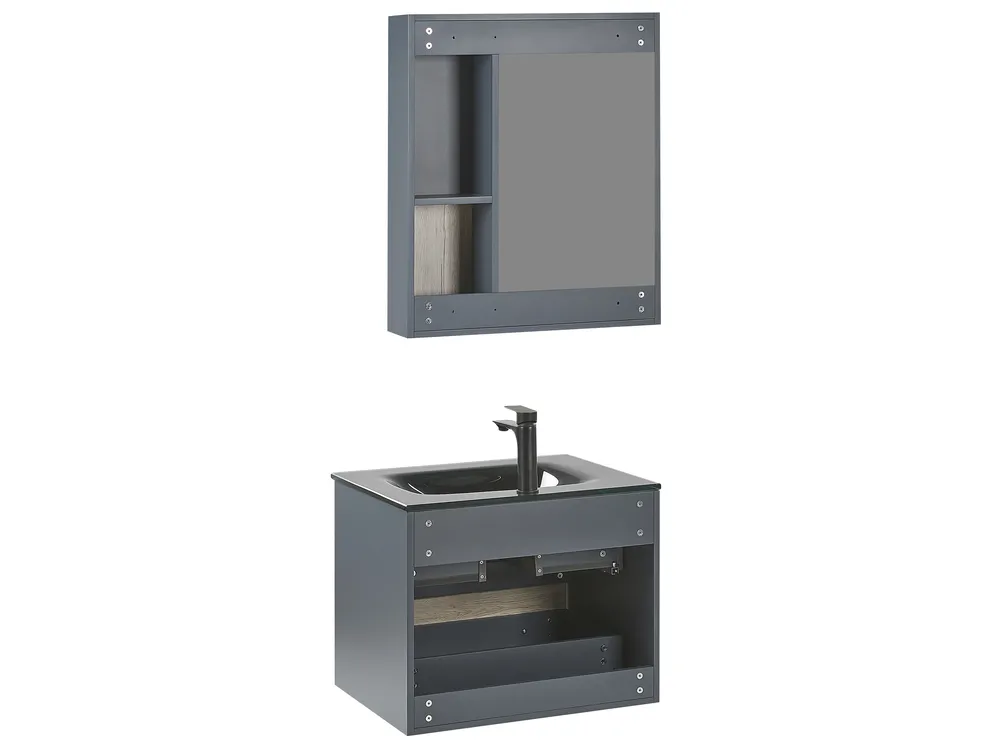 Bathroom Vanity Set TERUEL Grey_822406