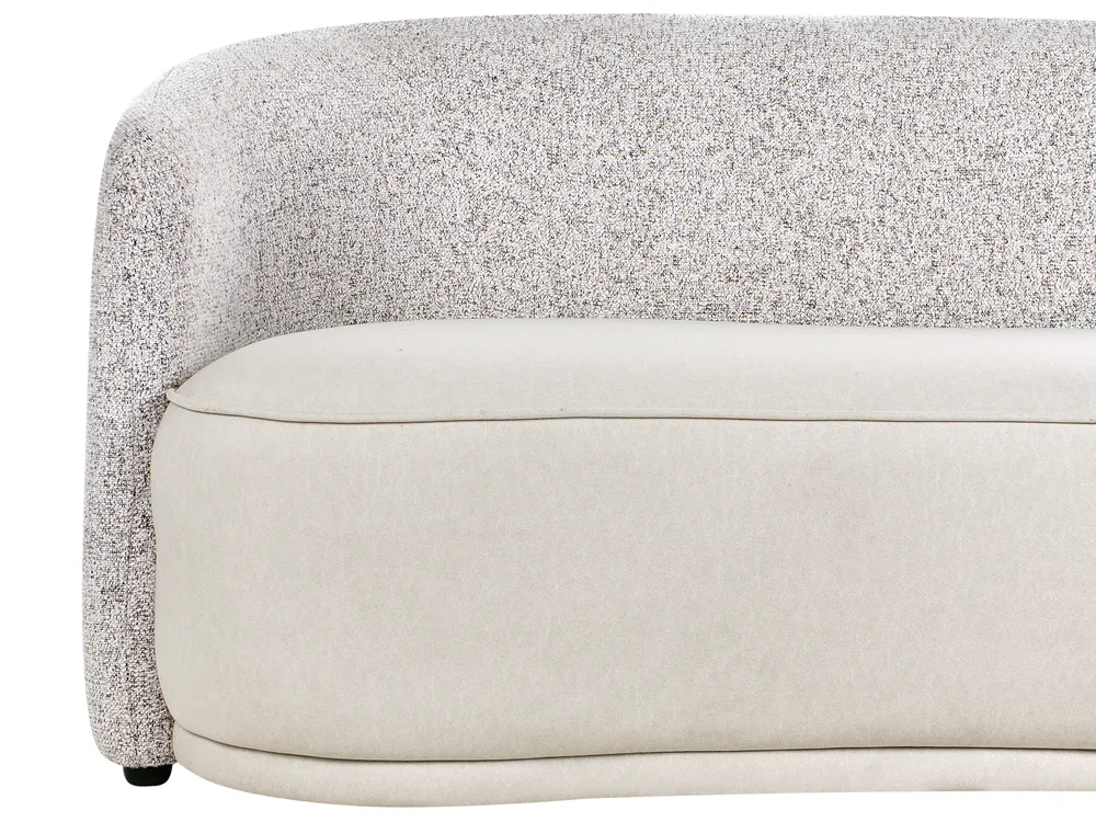 Sofa 3 Seater ROSET Fabric Light Beige_979066