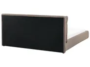 Bett mit Lattenrost Bouclé BAJONNA 180 x 200 cm Braun_1007232