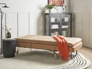 Chaise Longue LOIRET Velvet Light Brown_962369