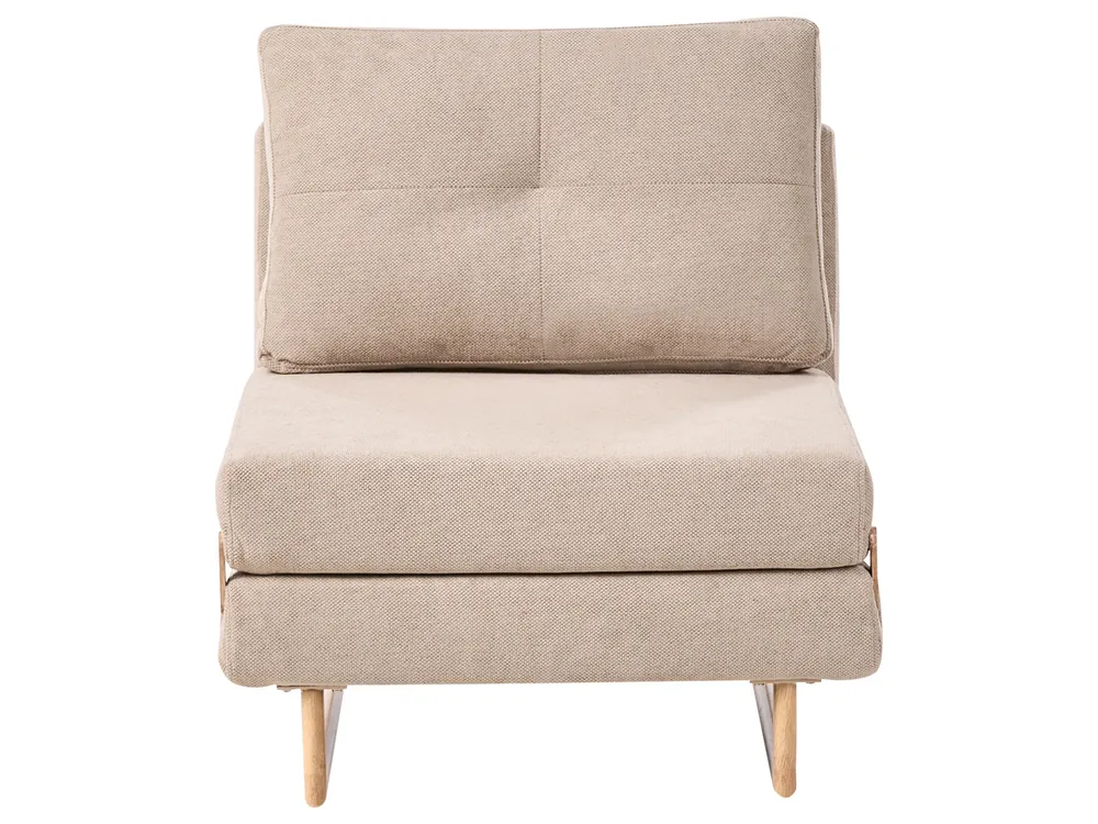 1-Sitzer Schlafsofa JERSLEV Stoff Hellbraun