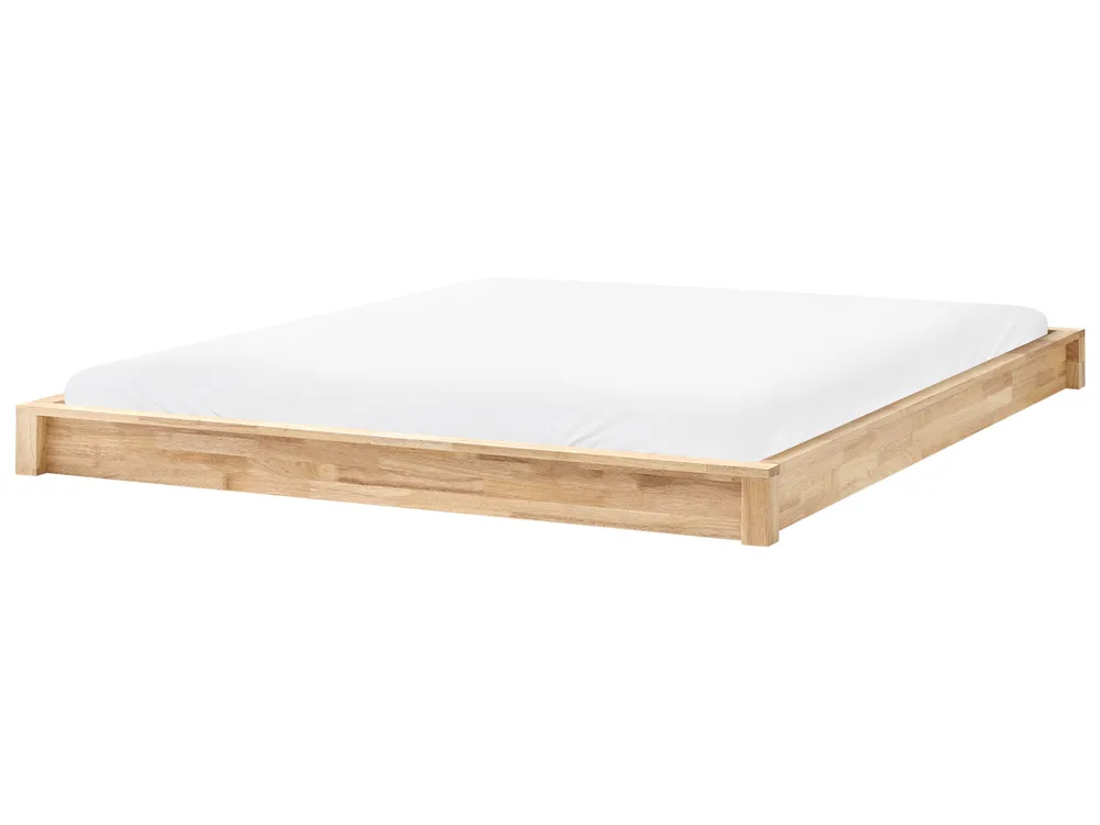 Bett ohne Kopfteil Holz hellbraun verschiedene Größen ANTRAS