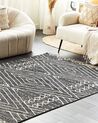 Rug KHENIFRA Black 160 x 230 cm Cotton