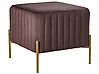 Hocker UTAH Samtstoff Dunkelbraun