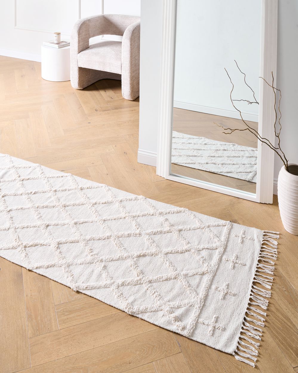 Preproge TOZLU Bež 80 x 230 cm Bombaž