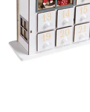 Christmas Decoration LED FEMUND 40 cm Advent Calendar White_1016864