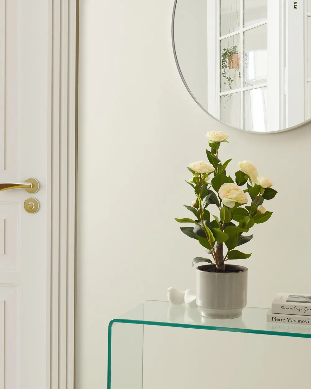 Kunstpflanze CAMELLIA 60 cm Grün
