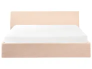 Bett mit Stauraum ORBEY Bouclé Beige 180 x 200 cm_964720