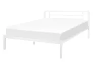Bett mit Lattenrost Metall CUSSET 140 x 200 cm Weiß_817979