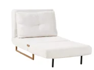 1-Sitzer Schlafsofa JERSLEV Bouclé Cremeweiß_1010130