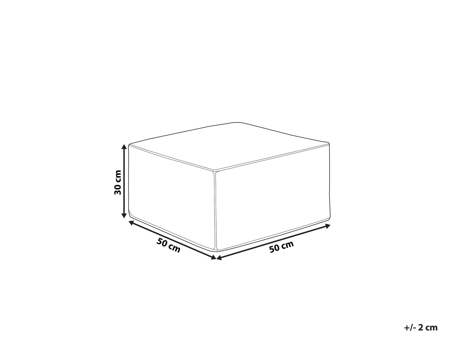 Pouf SHERALI Baumwolle Beige_936106