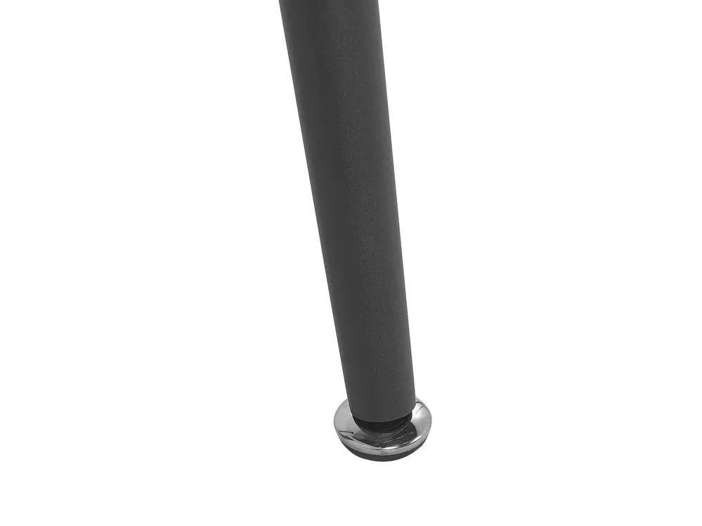 Dining Table MIDLAND Black 140 cm 80 cm Tempered Glass_785948