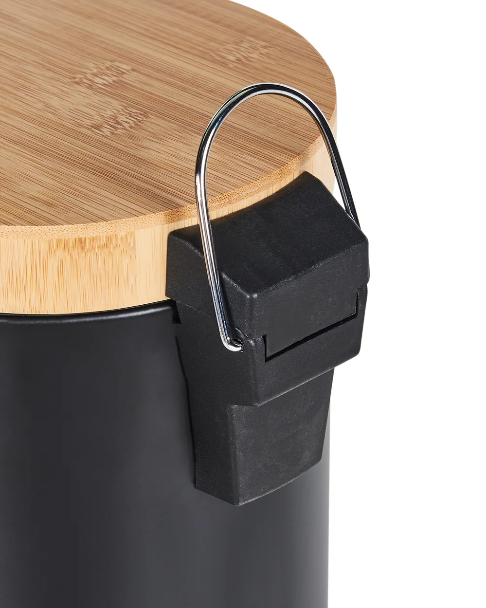 Set of 2 Pedal Waste Bins 3 L ECOSMART Metal Black_992932