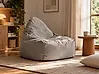 Sitzsack 200 L DROP 63 cm 75 cm Hellgrau