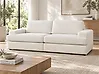 Sofa 3-znamenkasti ALLA Buklé Krem bijela