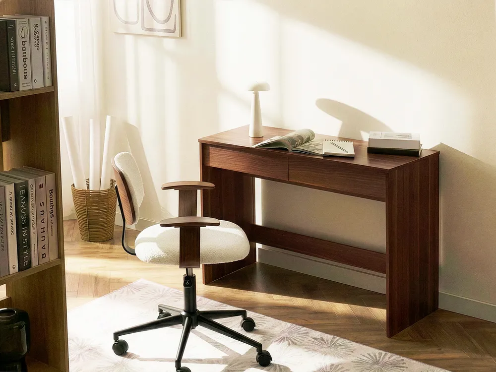 Schreibtisch RONDANE 110 cm 50 cm Dunkelbraun
