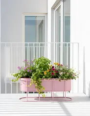 Pflanzenständer SUMIRE 64 cm Metall Rosa_1033056