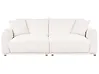 Sofa 3-Sitzer JUBEK Stoff Cremeweiß