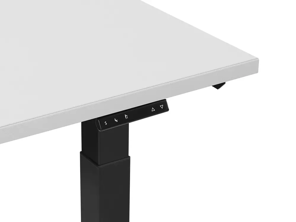Schreibtisch elektrisch höhenverstellbar DESTIN II 130 cm 72 cm Grau / Schwarz_786819