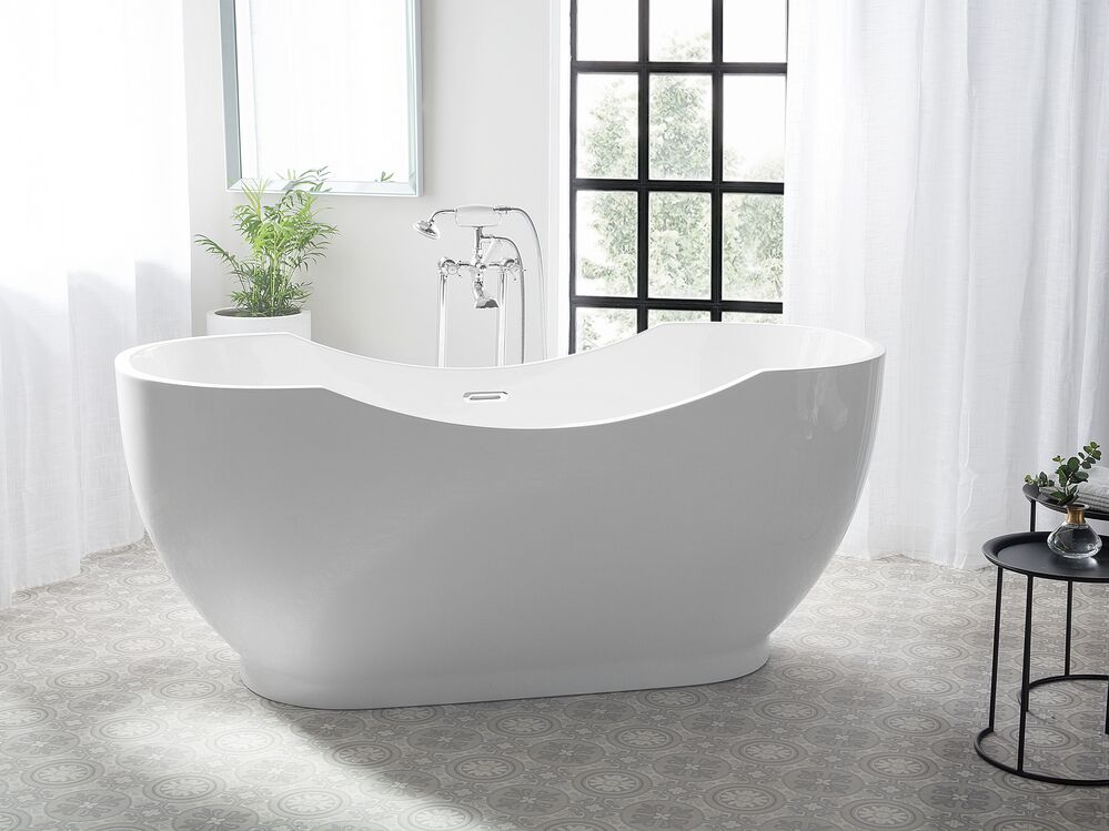 Freistehende Badewanne BAYLEY 170 x 77 cm Weiß