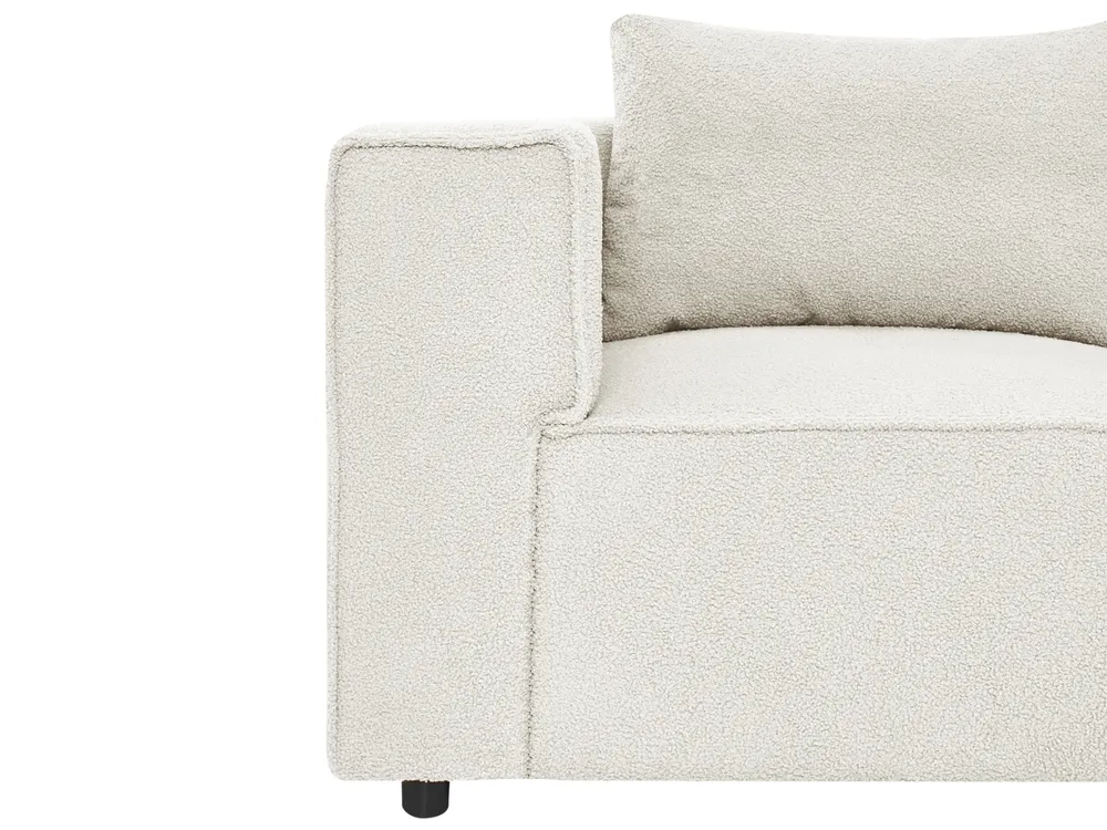 Modul Ecksofa 4-Sitzer AXEBO Bouclé Cremeweiß linksseitig_1075598