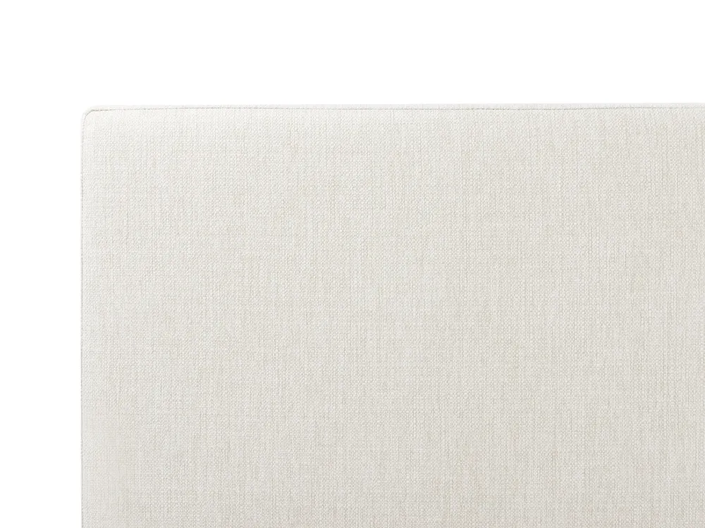 Bett mit Stauraum CASTELNAVET Stoff Cremeweiß 180 x 200 cm_972850